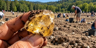 ABD'deki Crater of Diamonds Parkı'nda Ziyaretçilerin Bulduğu Elmaslar Dikkat Çekiyor