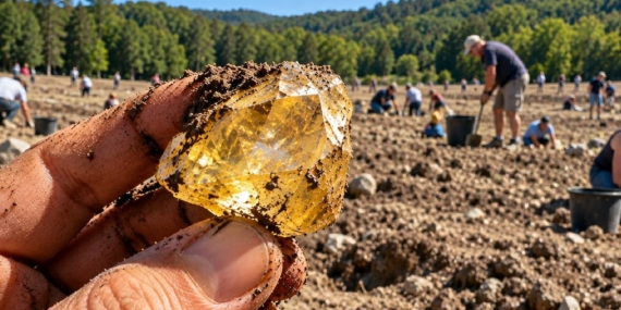 ABD’deki Crater of Diamonds Parkı’nda Ziyaretçilerin Bulduğu Elmaslar Dikkat Çekiyor